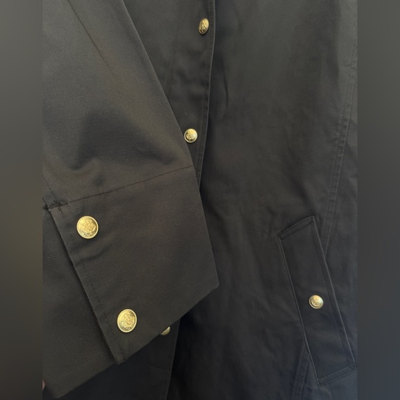 J-Crew Long Dark Brown Waxed Cotton Corduroy Collar Barn Coat NWT XL - Picture 5 of 5